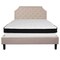 Flash Furniture Queen Platform Bed Set, Beige SL-BMF-3-GG - alternate 2